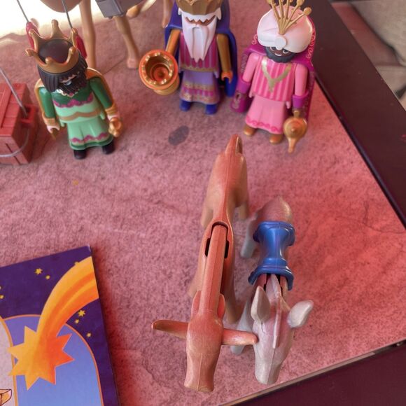 Playmobil Christmas Nativity 3996 & 3997 Wise Men Kings Sets Parts Lot & Book - Picture 15 of 15